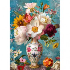 DUTCH LADY DESIGNS GREETING CARD Floral Vase 9